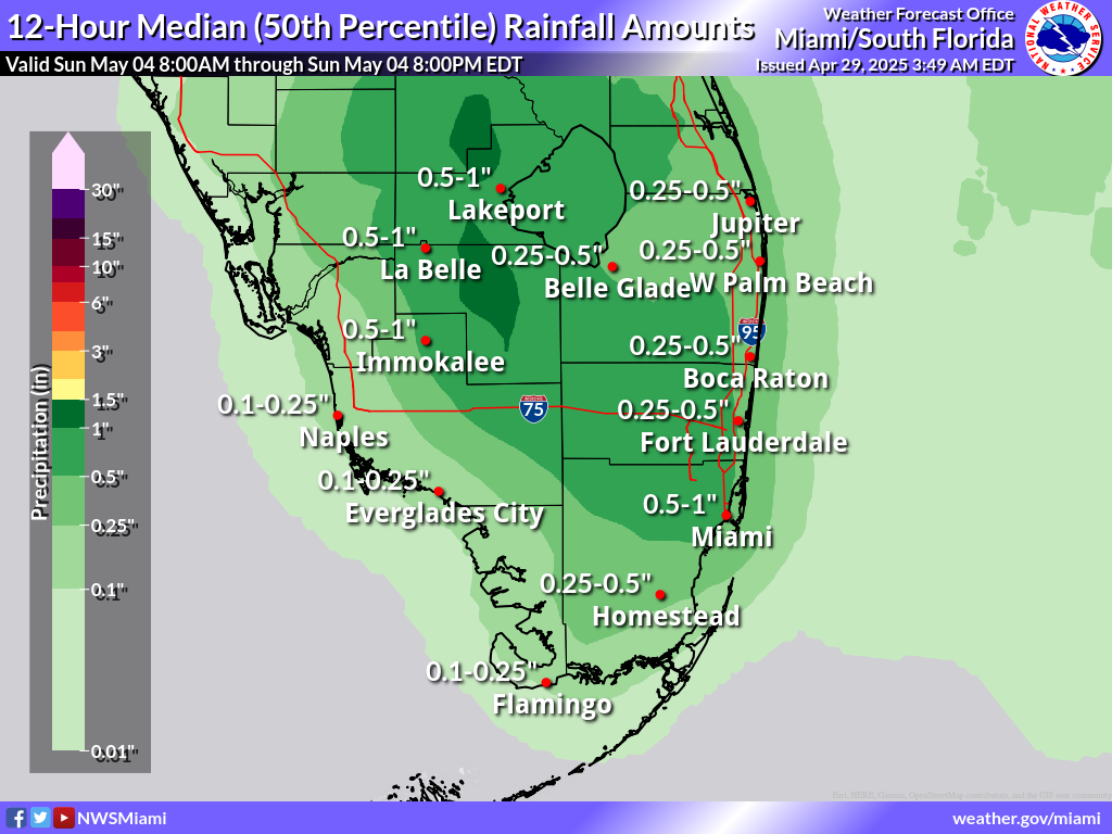 Expected Rainfall for Day 6