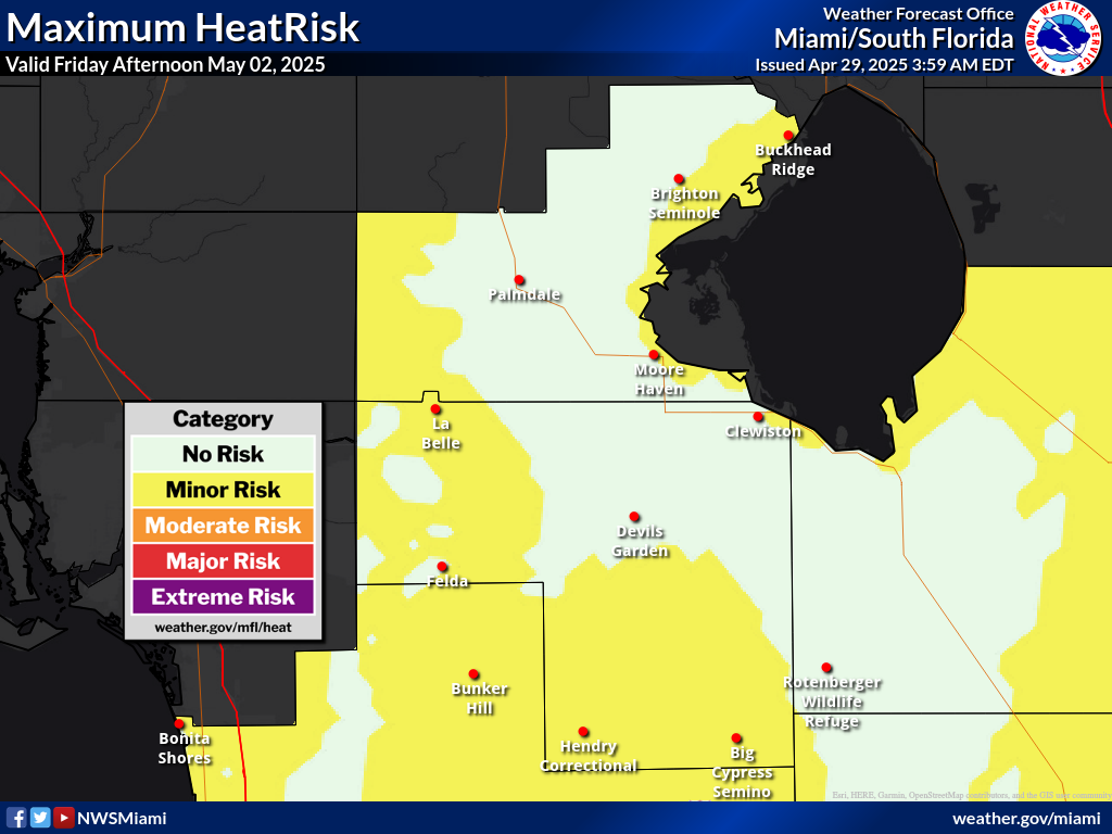 Maximum HeatRisk for Day 4