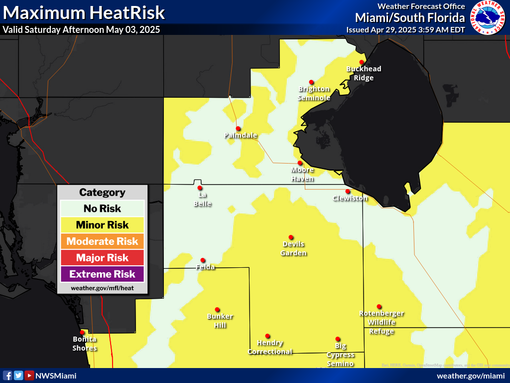 Maximum HeatRisk for Day 5