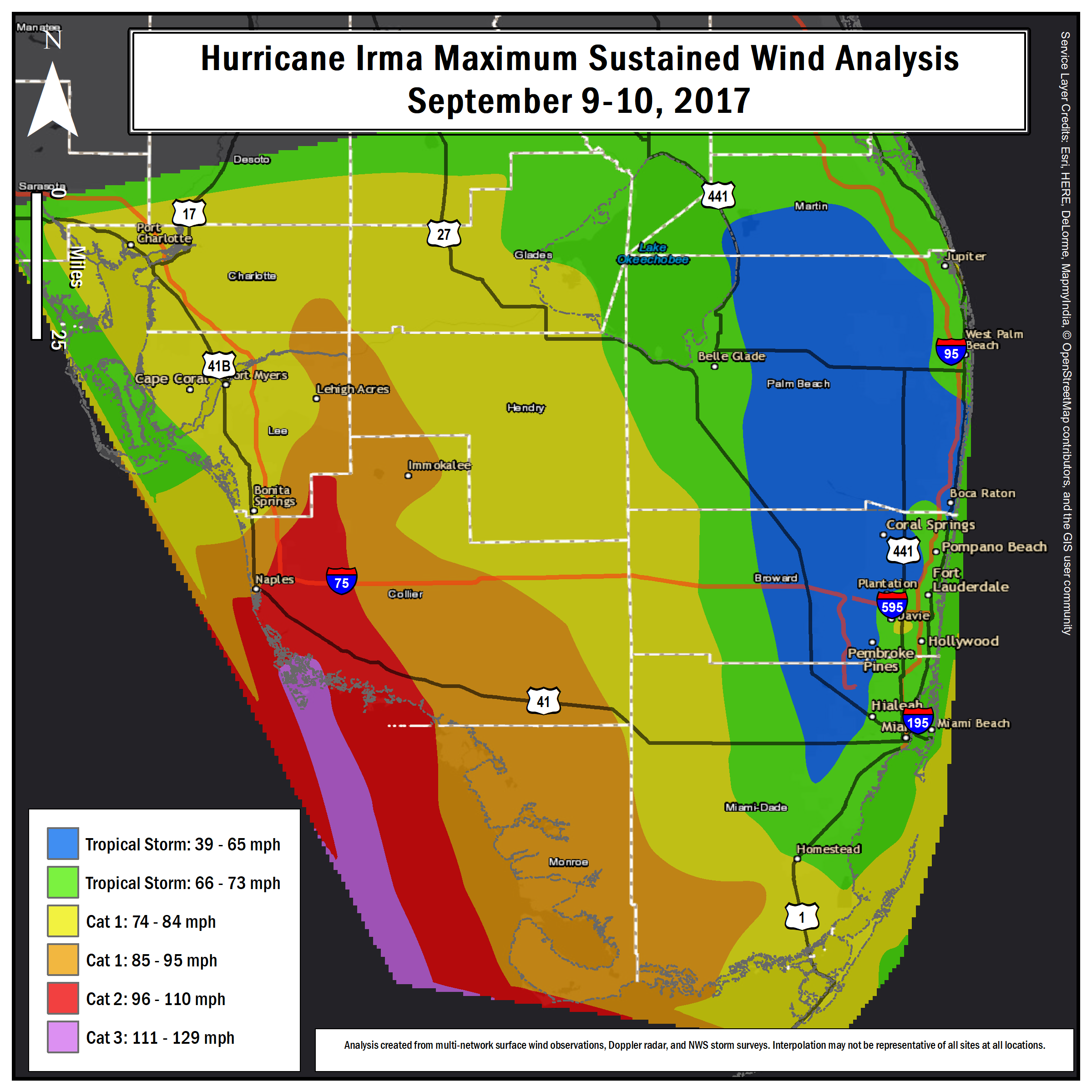 hurricane irma local report/summary