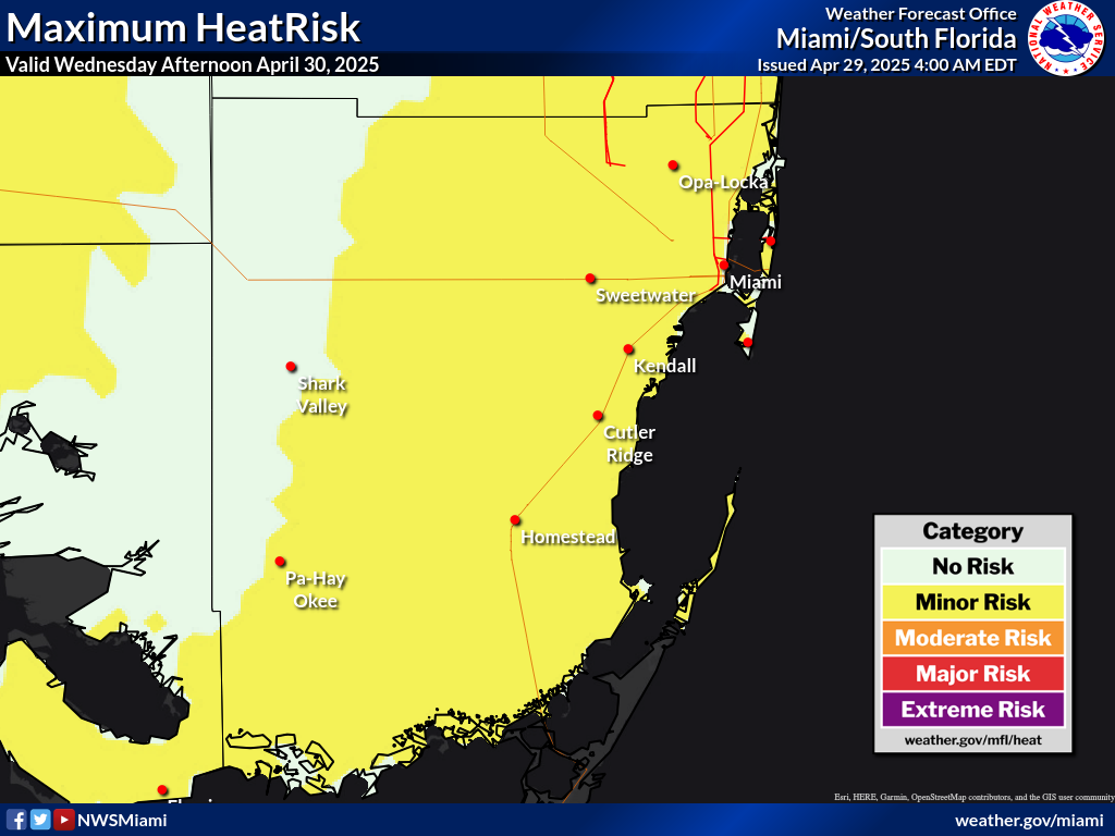 Maximum HeatRisk for Day 2