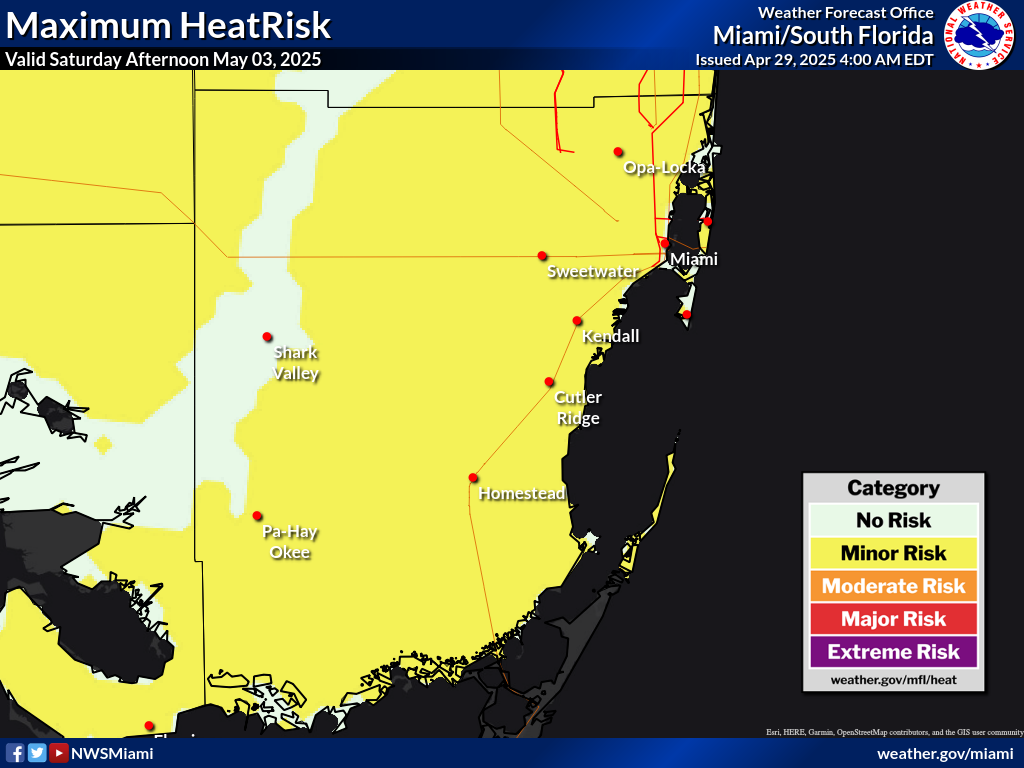 Maximum HeatRisk for Day 5