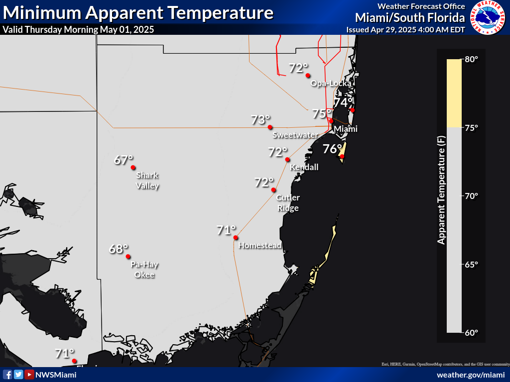 Minimum Apparent Temperature Night 2