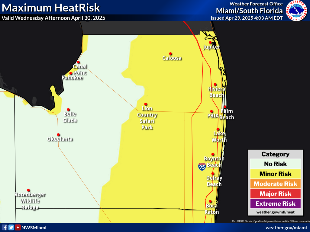Maximum HeatRisk for Day 2