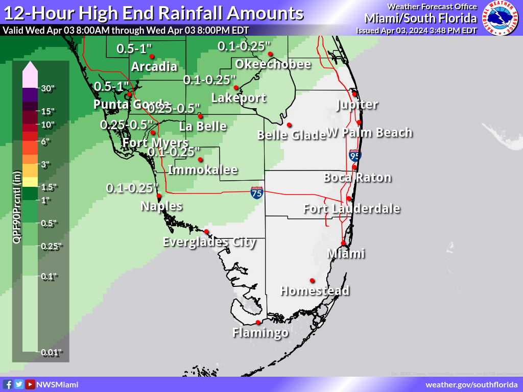 Greatest Possible Rainfall for Day 1