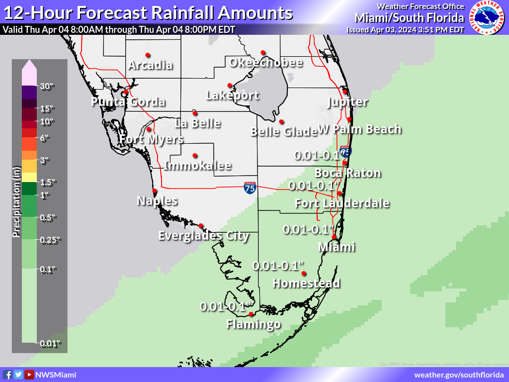 Expected Rainfall for Day 2