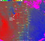 Base Velocities From Fort Lauderdale Terminal Doppler Radar Valid at 127 AM EDU Aug 19 2008