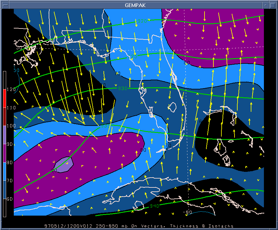 12-hour helicity forecast