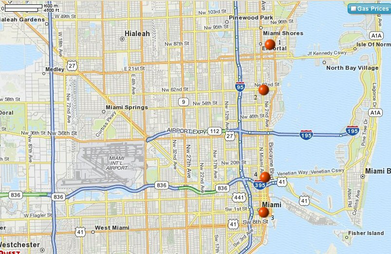 Miami observation history map 1