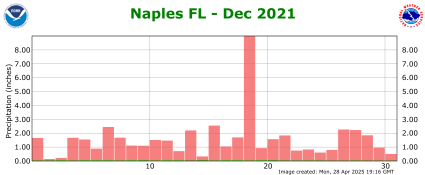 December rainfall 2022