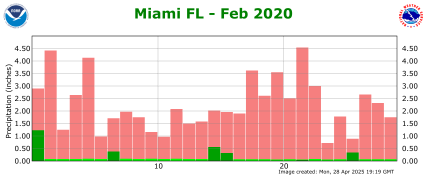 February rainfall 2020