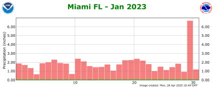 January rainfall 2023
