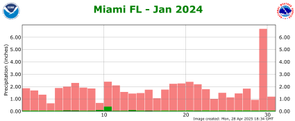 January rainfall 2024