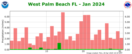 January rainfall 2024