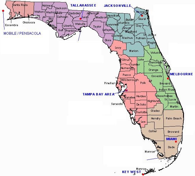 Southwest Florida Zip Code Map