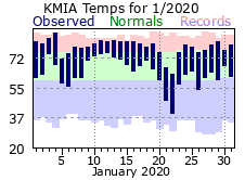 January Temperature 2020