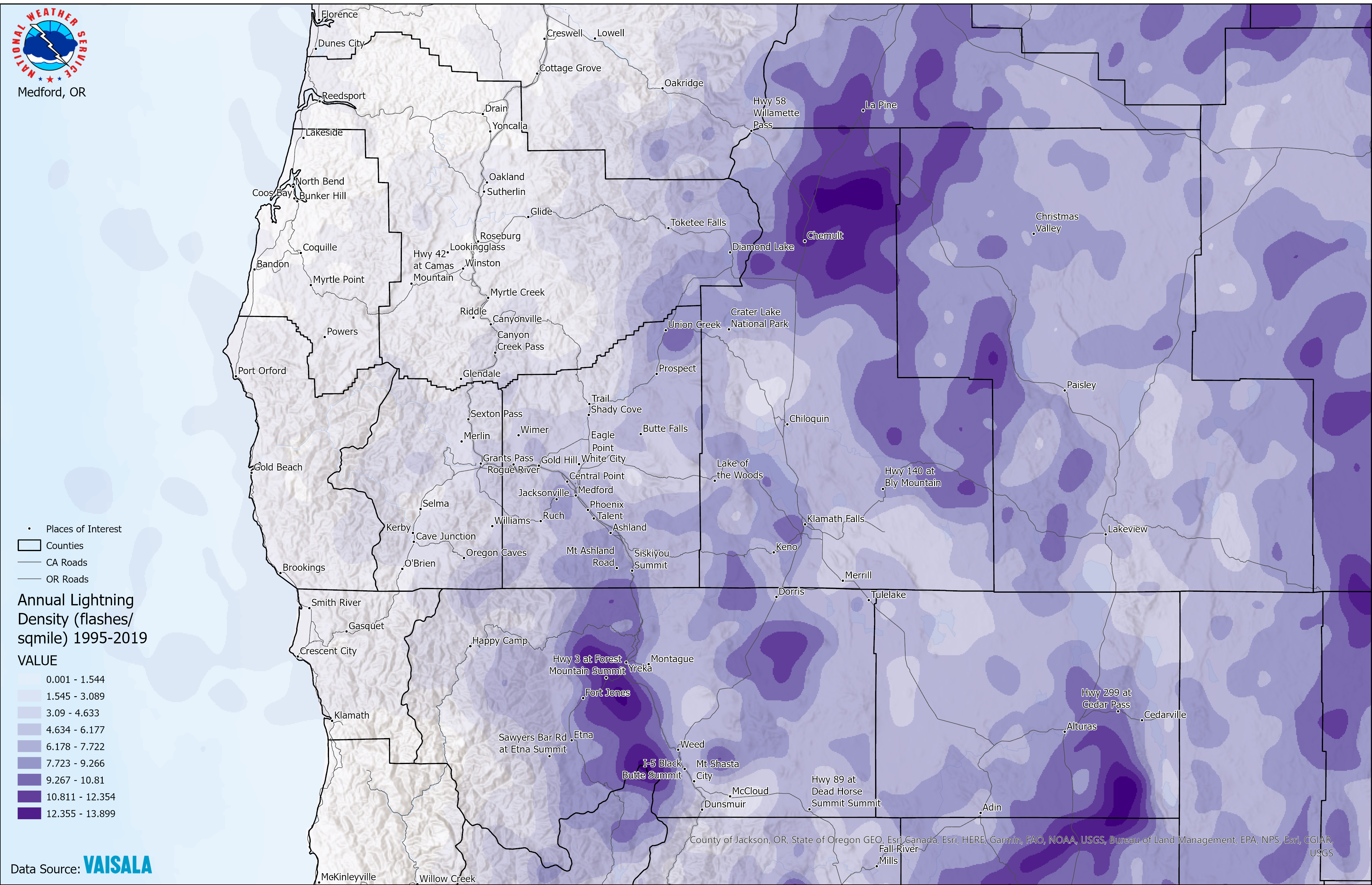 Hourly Lightning Climatology for Continental United States