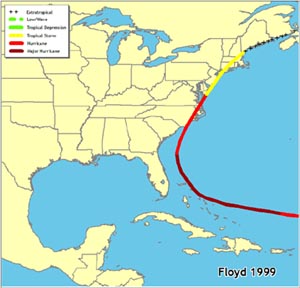 Floyd Track Map