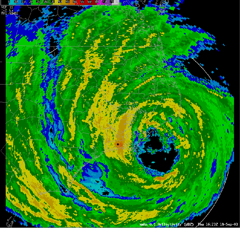 Isabel Radar Graphic