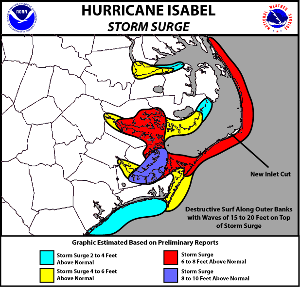 Isabel Storm Surge Graphic