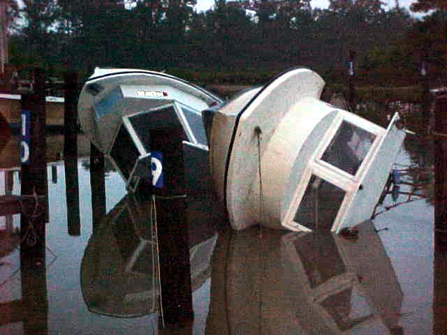 Tornado Damage to Marina Near Columbia - Click to Enlarge