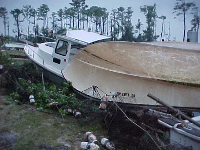 Tornado Damage to Marina Near Columbia - Click to Enlarge