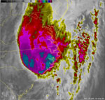 Charley IR Satellite Graphic