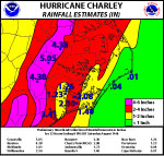 Charley Rainfall Graphic