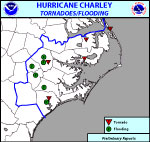 Charley Tornadoes/Flooding Graphic