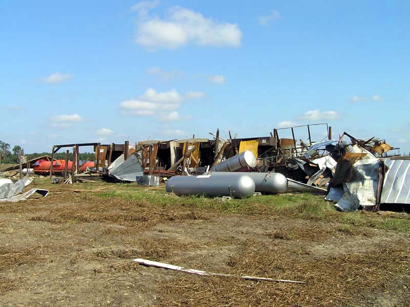 Tornado Damage Near Oak City - Click to Enlarge