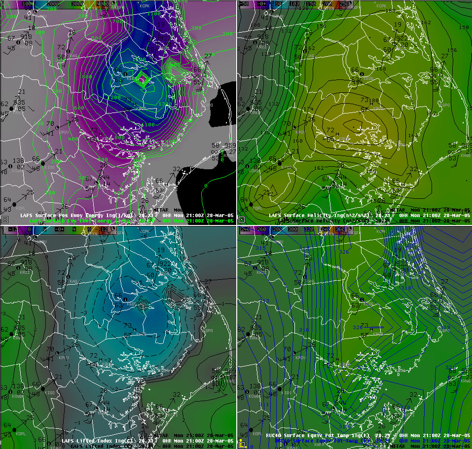 Infrared Satellite Imagery from 2115Z Monday March 28, 2005 - Click to enlarge