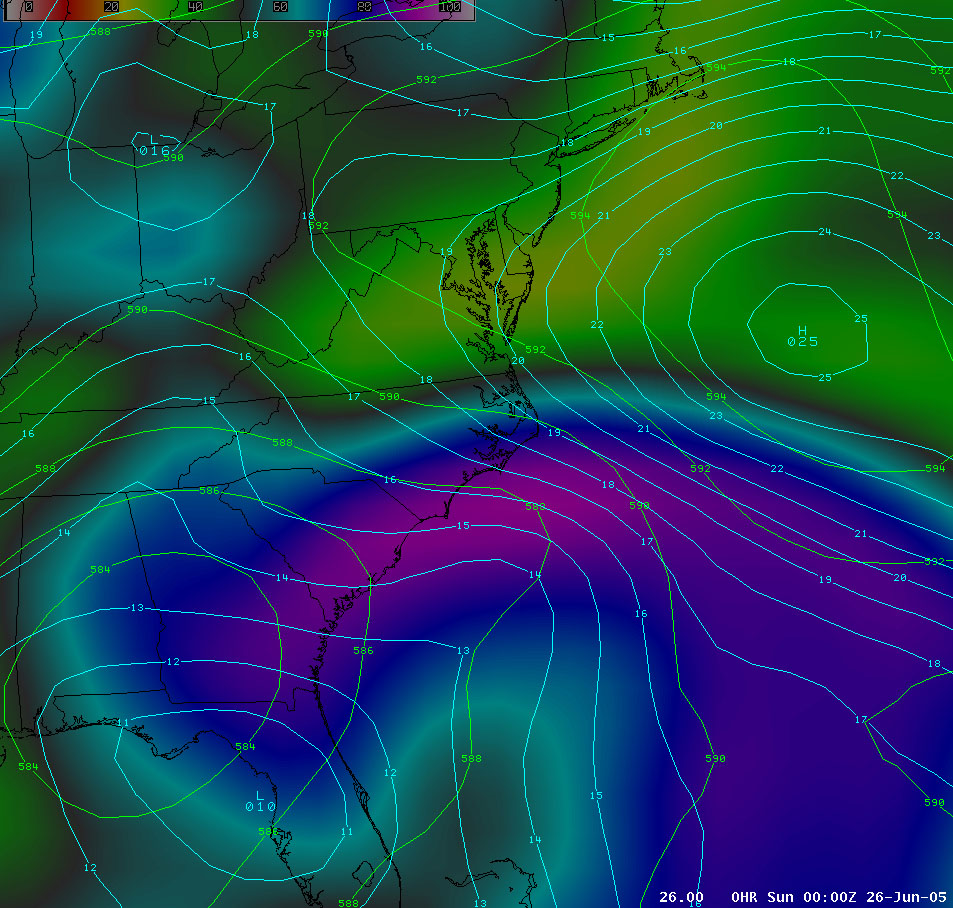 00Z Sunday, June 26 Eta Analysis - Click to enlarge