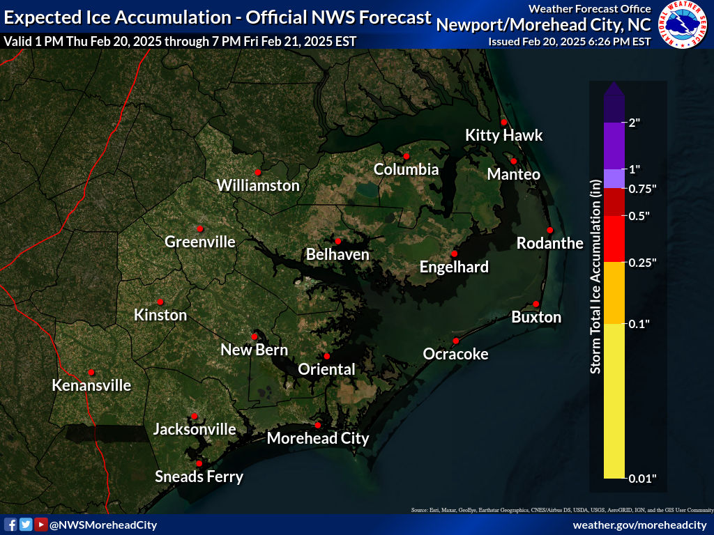 Most Likely Ice Accumulation