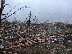 Tornado Damage south of Highway 50