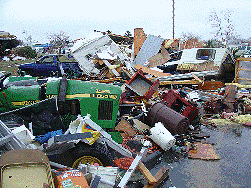Tornado Damage south of Highway 50