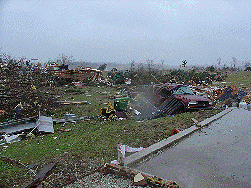 Tornado Damage south of Highway 50
