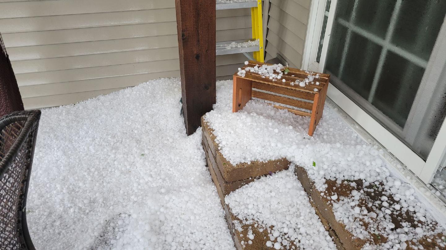Hail Storm in Oconomowoc Area Friday, June 10th
