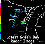 Radar image from Green Bay