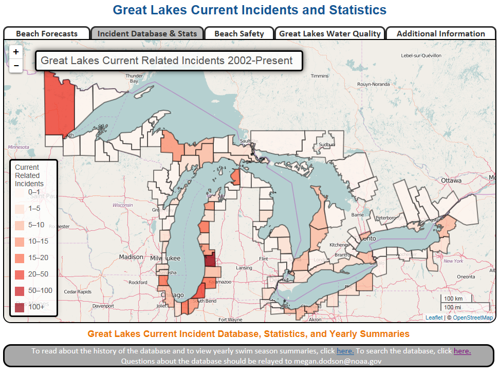 great lakes current incident database