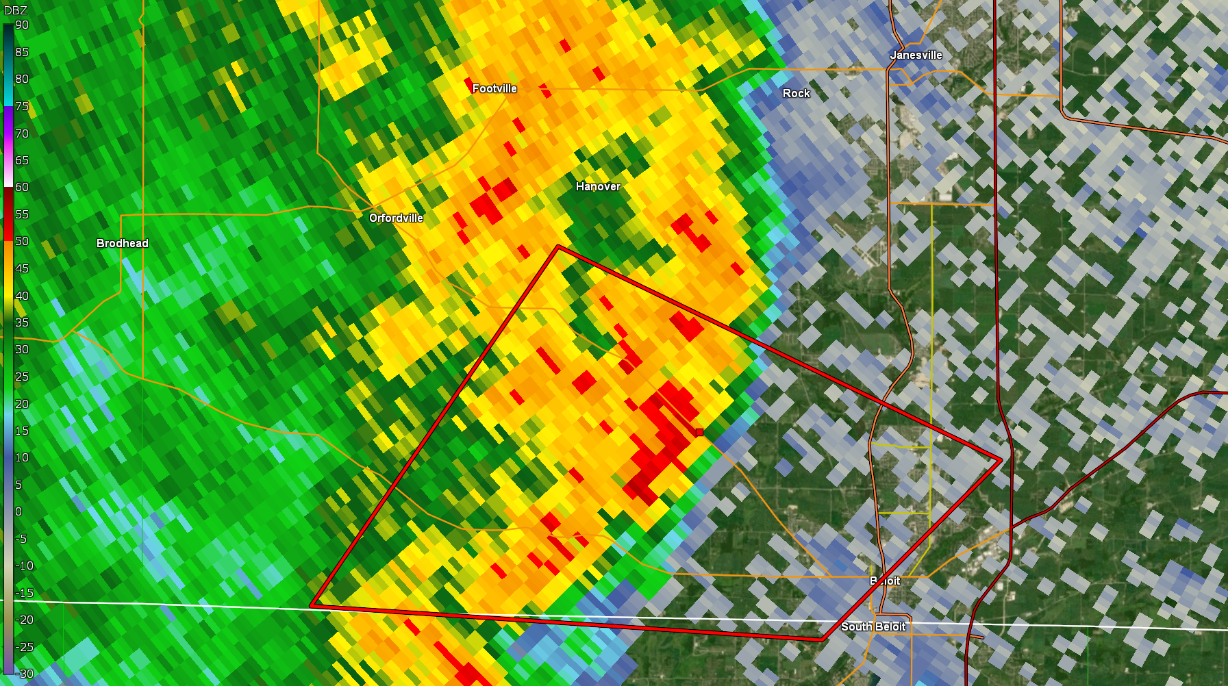 4 panel Radar Image