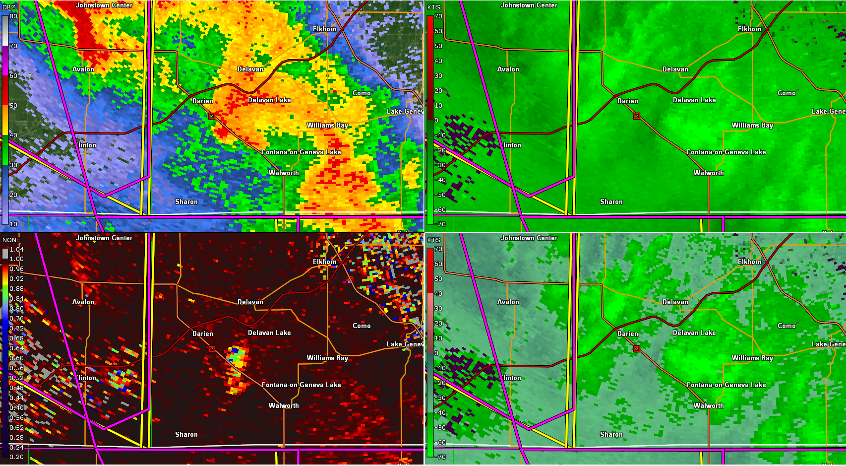 NWS Milwaukee Radar Image