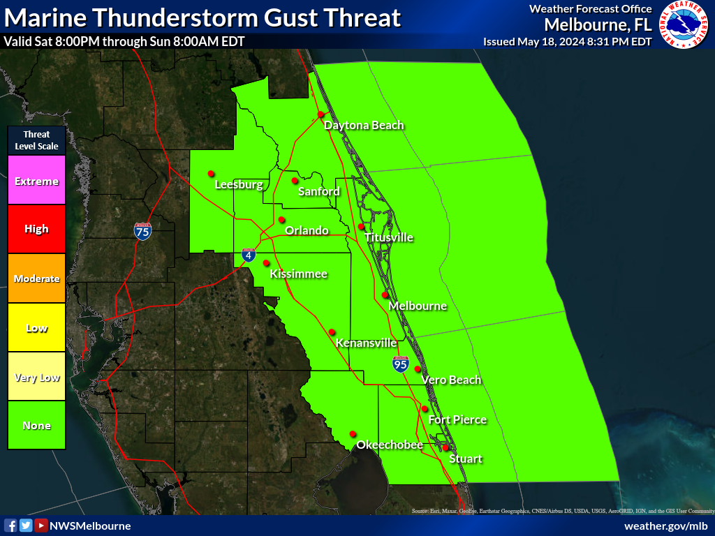 Graphical Hazardous Weather Outlook for eastcentral Florida