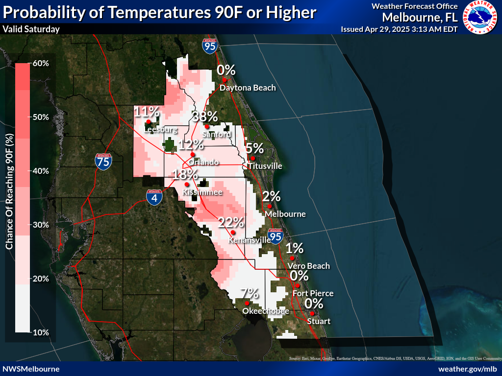 Probability of Temperature 32F or less Day 5