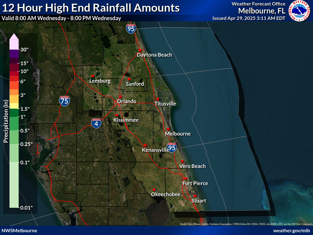 Greatest Possible Rainfall for Day 2