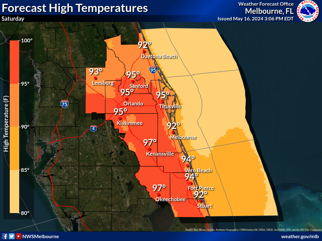 NWS High Temperature Forecast for Day 3