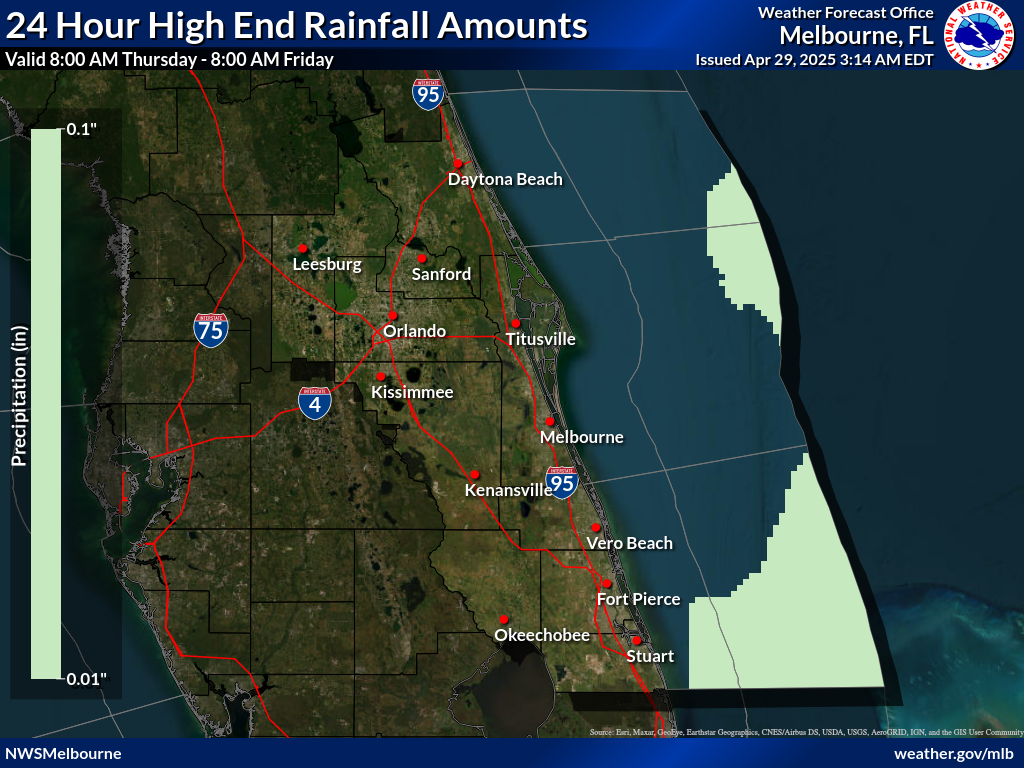 Greatest Possible Rainfall for Day 3