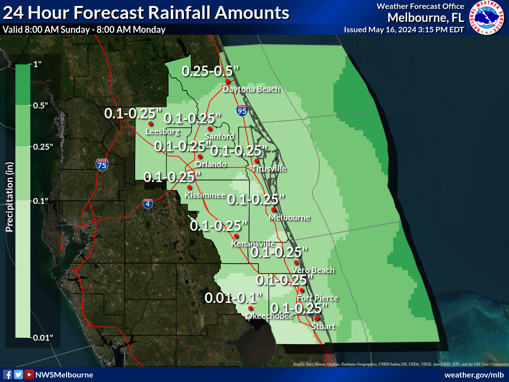 NWS Rainfall Forecast for Day 4