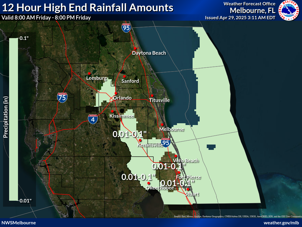 Greatest Possible Rainfall for Day 4