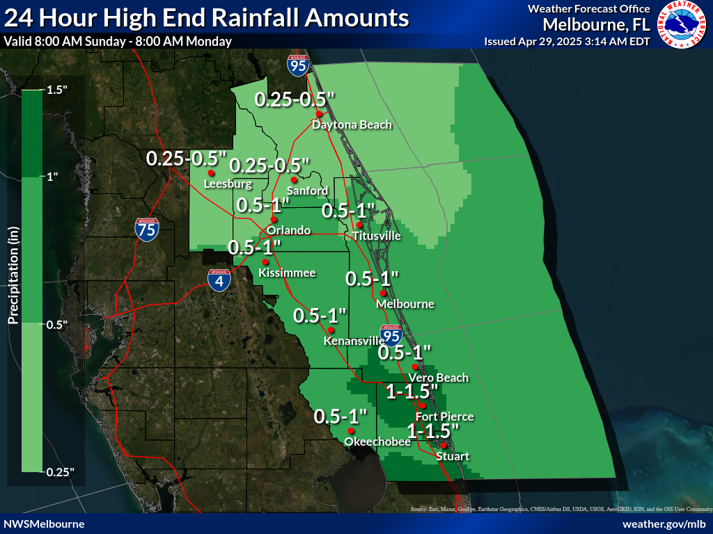 Greatest Possible Rainfall for Day 6