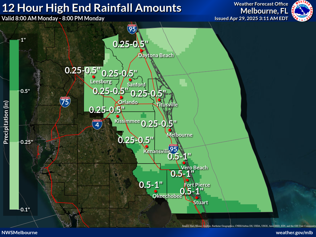 Greatest Possible Rainfall for Day 7